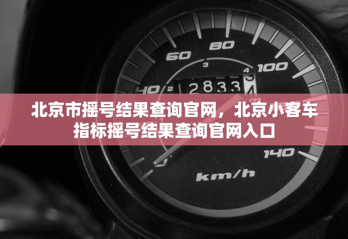 北京市摇号结果查询官网，北京小客车指标摇号结果查询官网入口