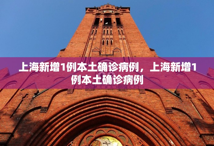 上海新增1例本土确诊病例，上海新增1例本土确诊病例
