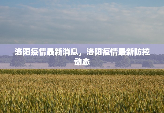 洛阳疫情最新消息，洛阳疫情最新防控动态