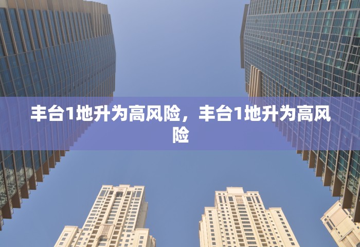 丰台1地升为高风险，丰台1地升为高风险